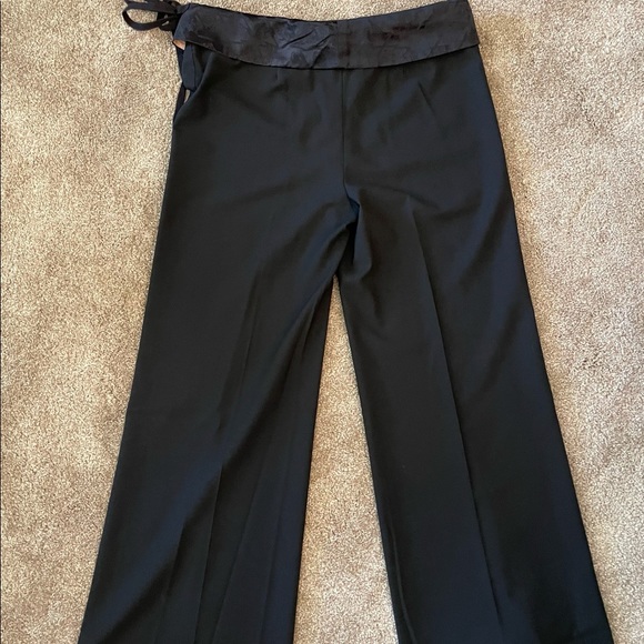 William B Wide Band Tie Waist Trousers Size 10 - Picture 3 of 7